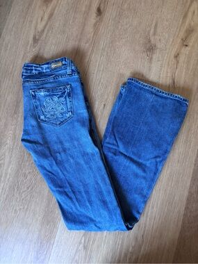 PAIGE Premium Denim Laurel Canyon Low-rise Bootcut Jeans w/ Embroidered Pockets